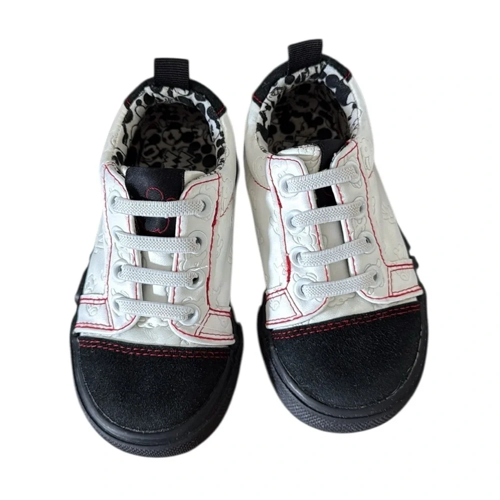 Ground Up Disney Mickey Mouse Kid's Lace Up Low Top Sneakers Size 7